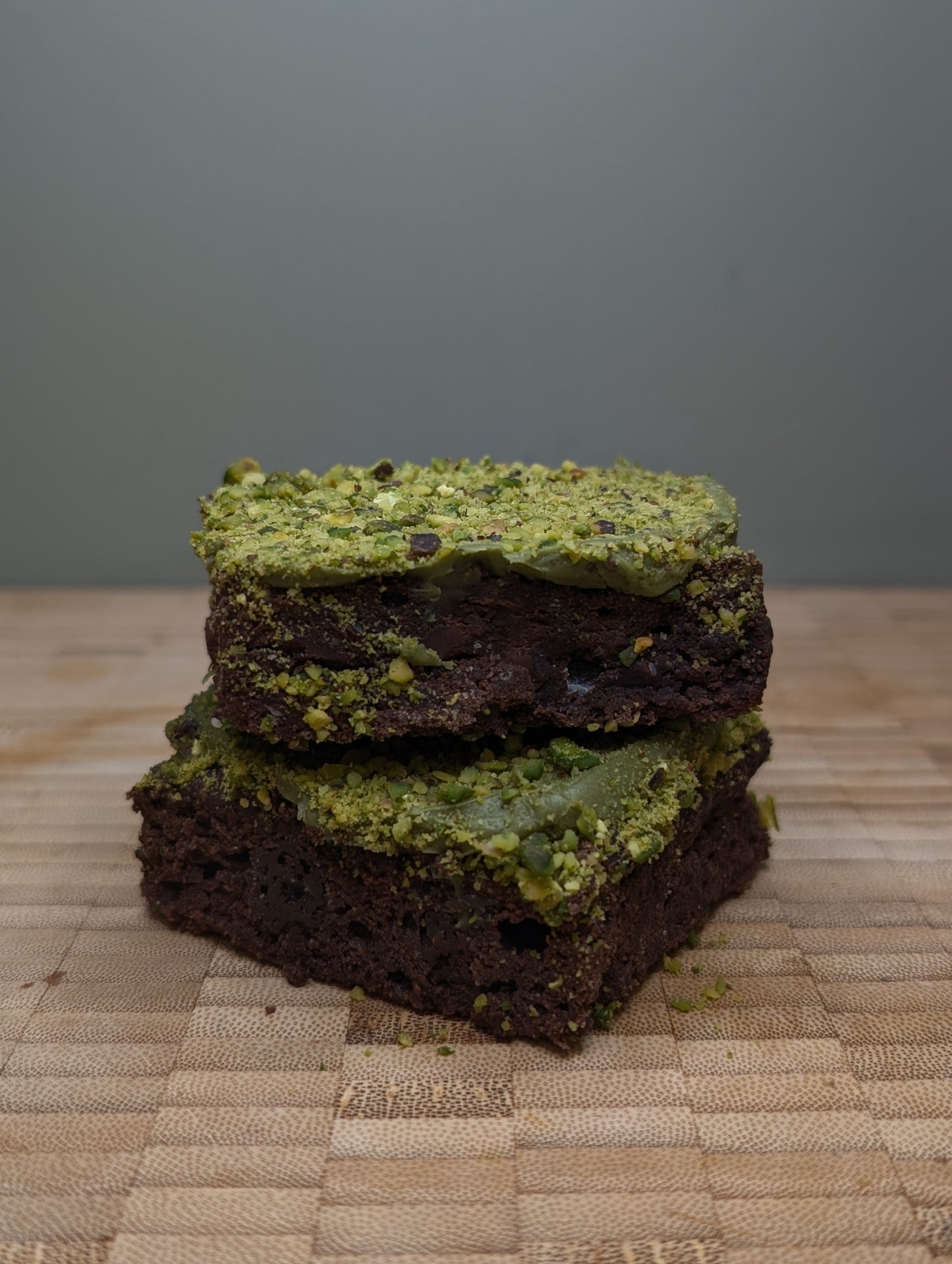 Dark Chocolate & Pistachio Brownie