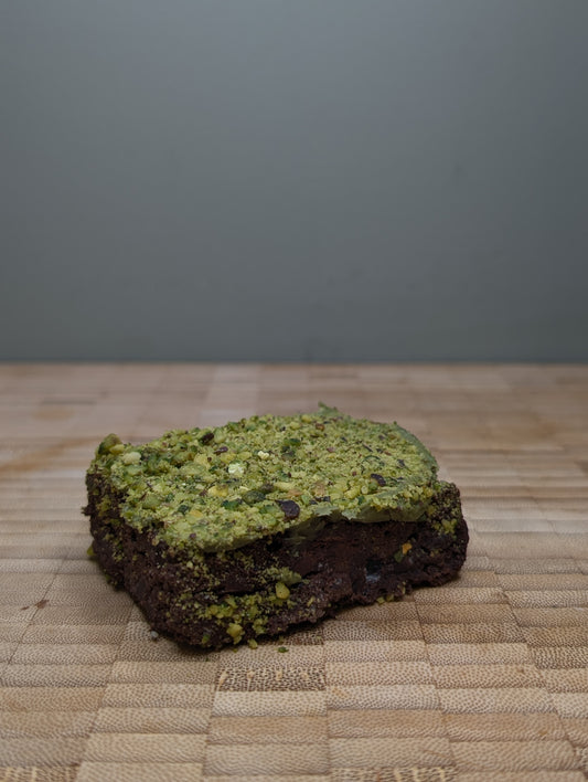 Dark Chocolate & Pistachio Brownie